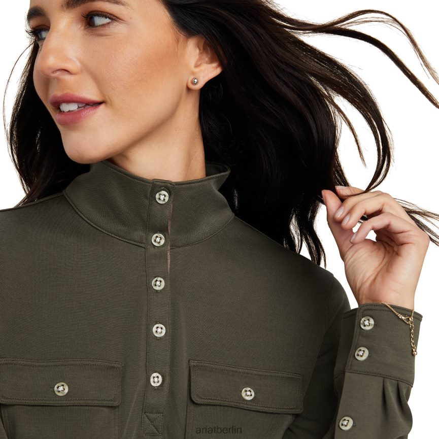 Ariat Overbrook-Oberseite Frauen P4JJPR3068 Erde Spitzen