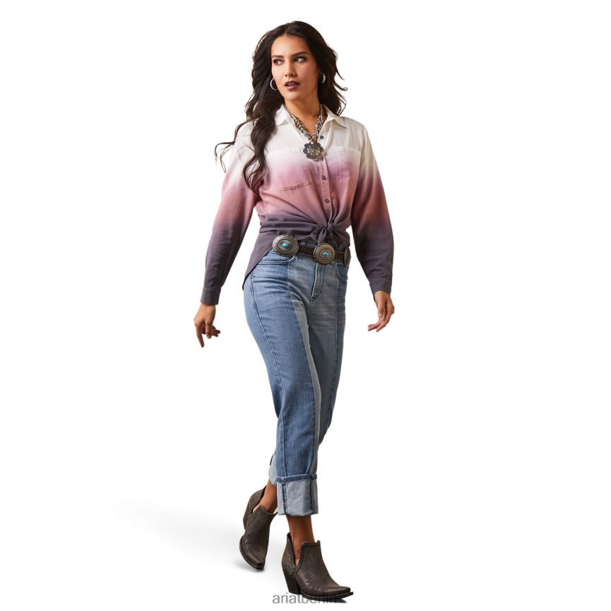 Ariat oben verblassen Frauen P4JJPR2758 Mehrfachdruck Spitzen