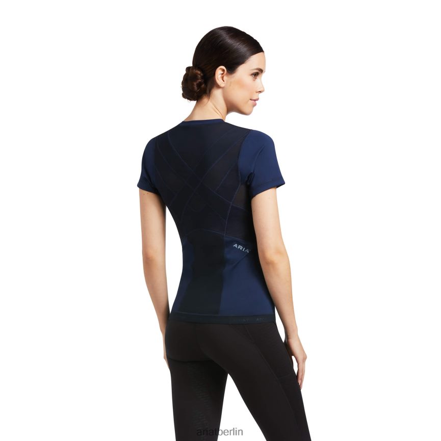 Ariat Ascent Crew Baselayer Frauen P4JJPR3242 Marine Spitzen