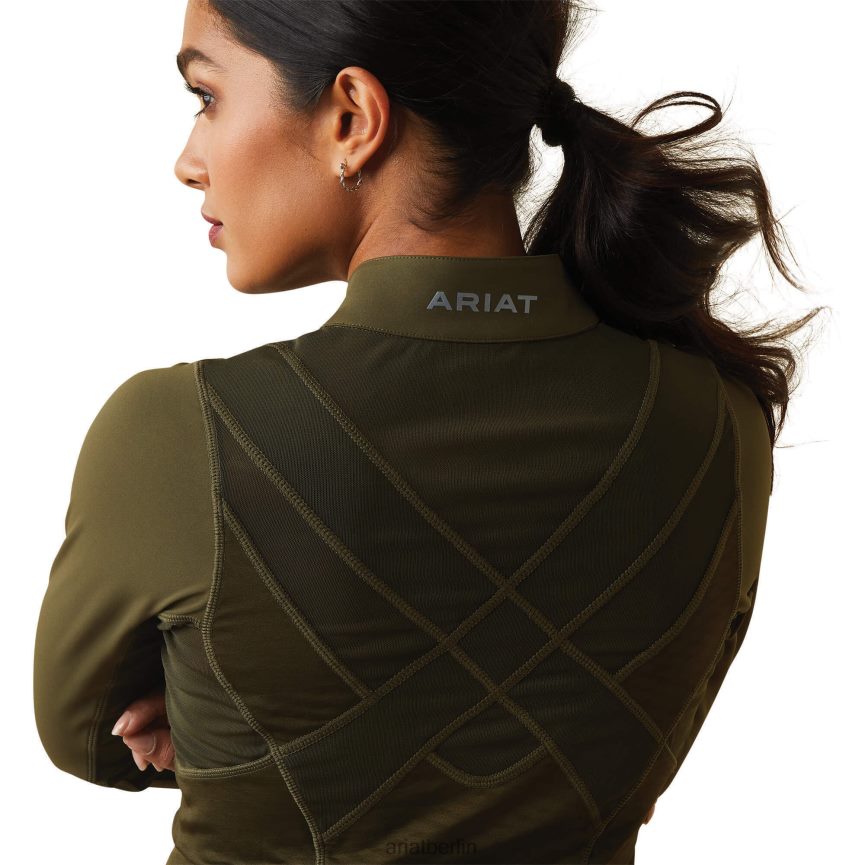 Ariat Aufstiegsunterwäsche mit 1/4-Reißverschluss Frauen P4JJPR3163 Relikt Spitzen