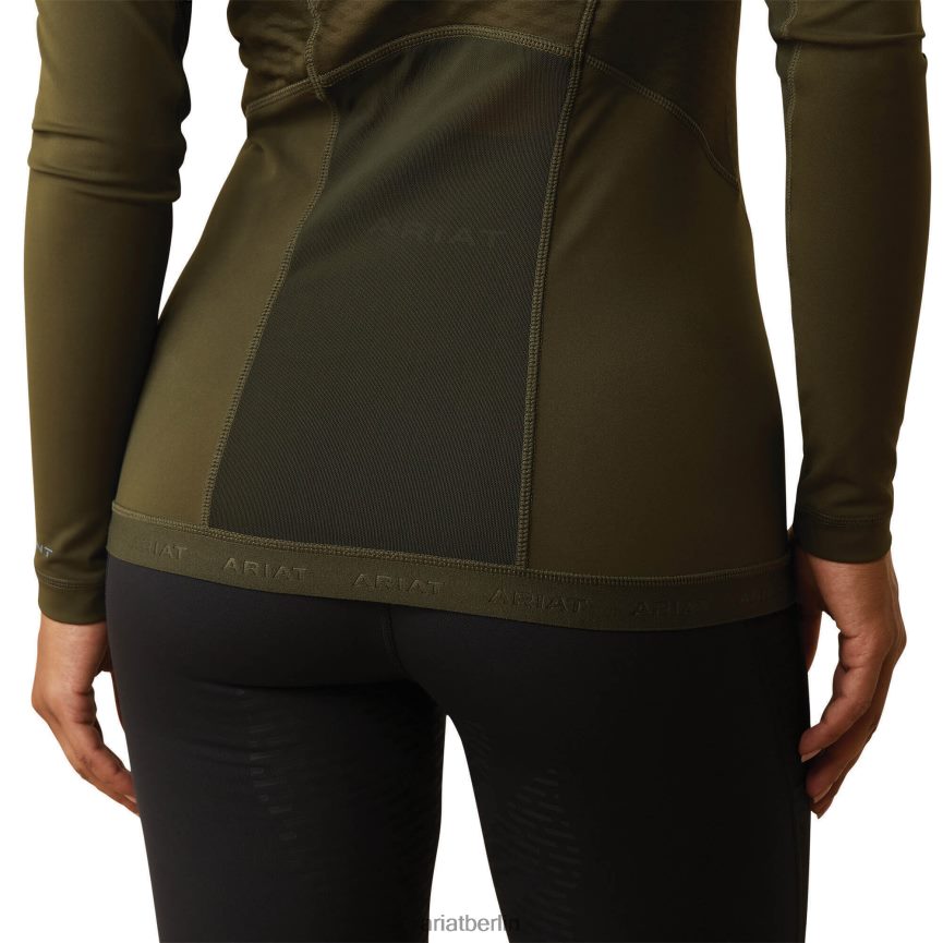 Ariat Aufstiegsunterwäsche mit 1/4-Reißverschluss Frauen P4JJPR3163 Relikt Spitzen