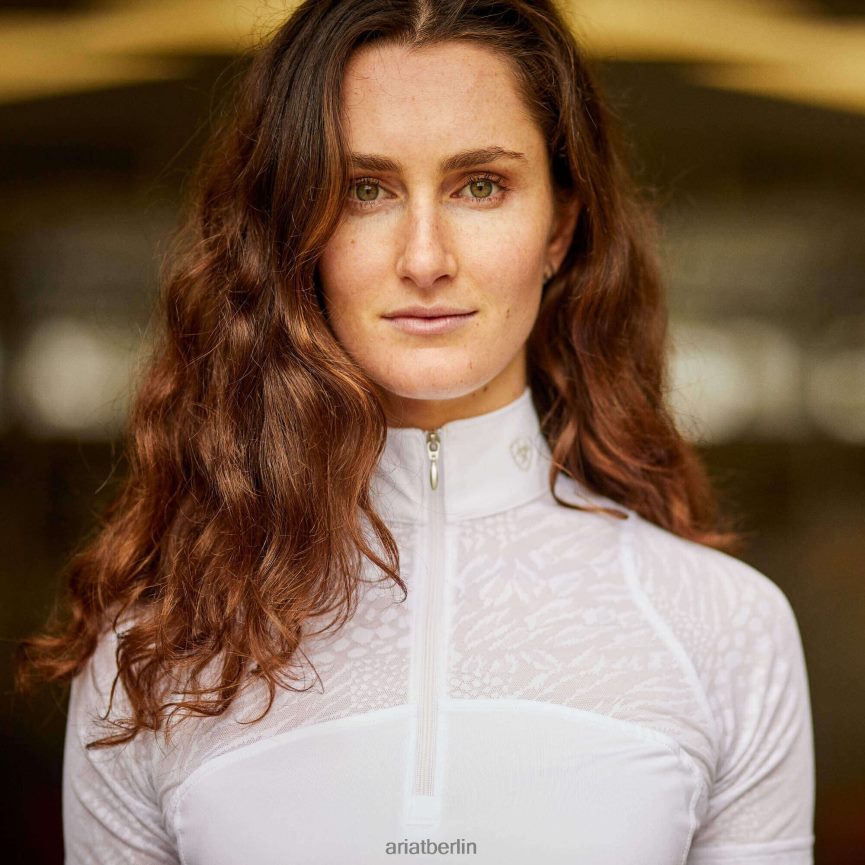 Ariat Airway-Show-Shirt Frauen P4JJPR3695 Weiß Spitzen