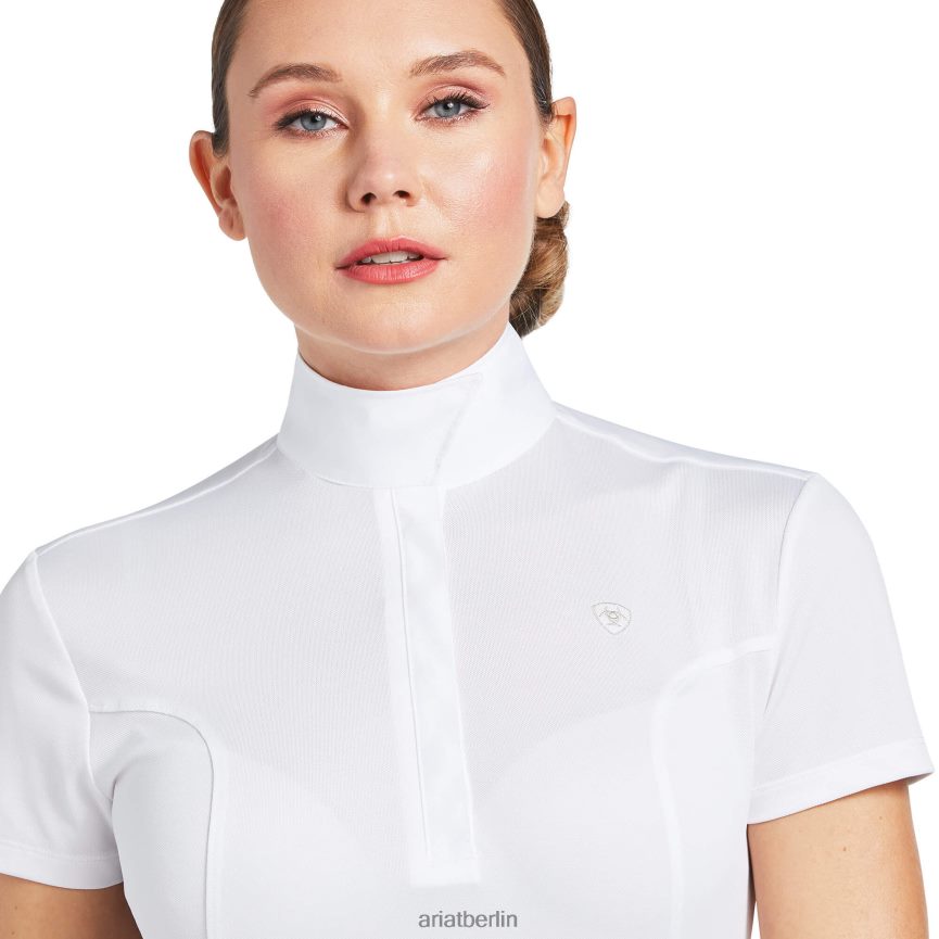Ariat Aptos Turniershirt Frauen P4JJPR3661 Weiß Spitzen
