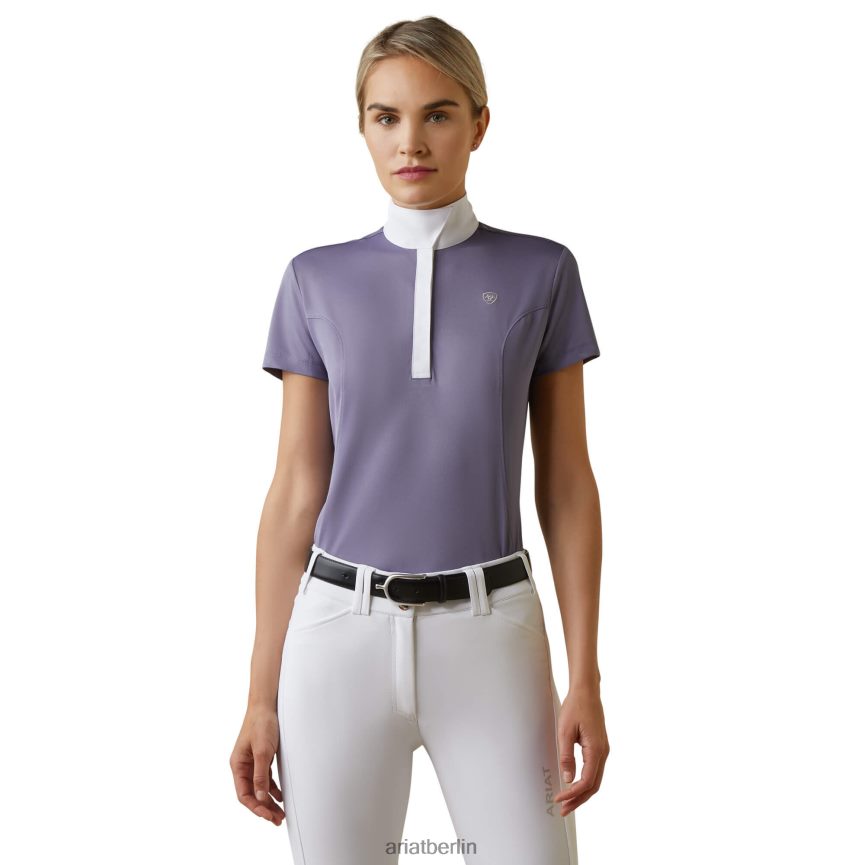 Ariat Aptos Turniershirt Frauen P4JJPR3683 düsterer Granit Spitzen