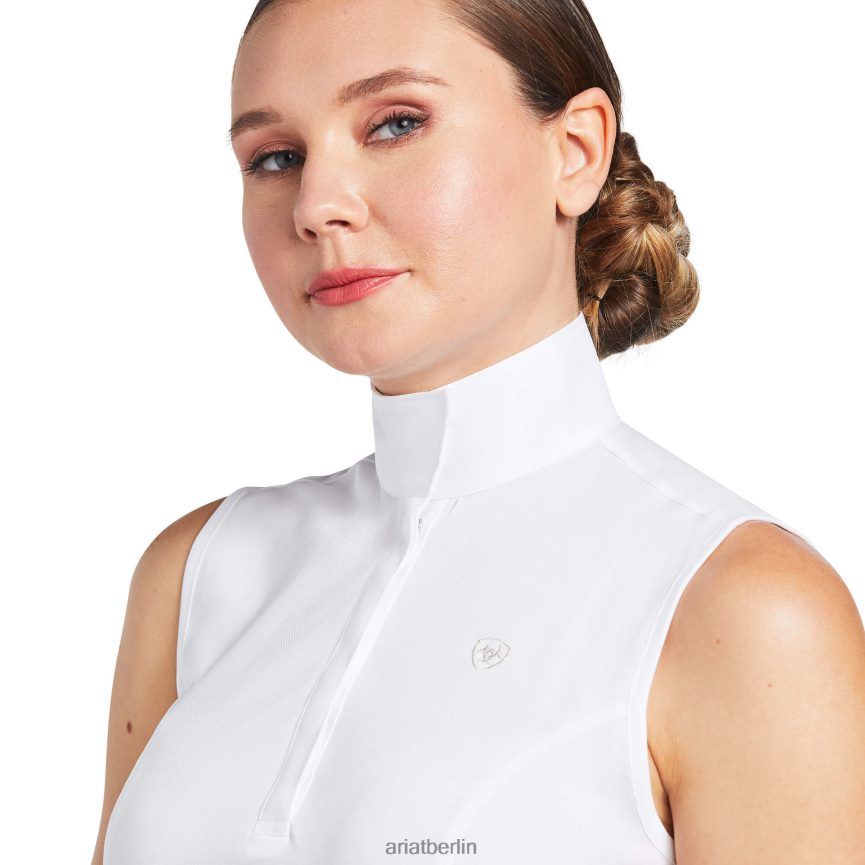 Ariat Aptos Turniershirt Frauen P4JJPR3689 Weiß Spitzen