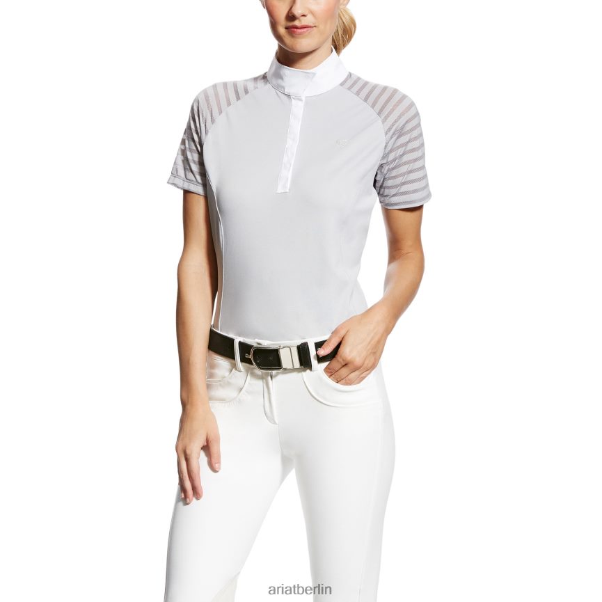 Ariat Aptos Vent Turniershirt Frauen P4JJPR3693 grau Spitzen