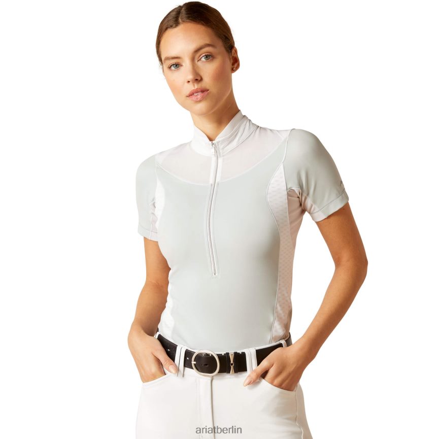 Ariat Ascent-Turniershirt Frauen P4JJPR3686 perlgrau Spitzen