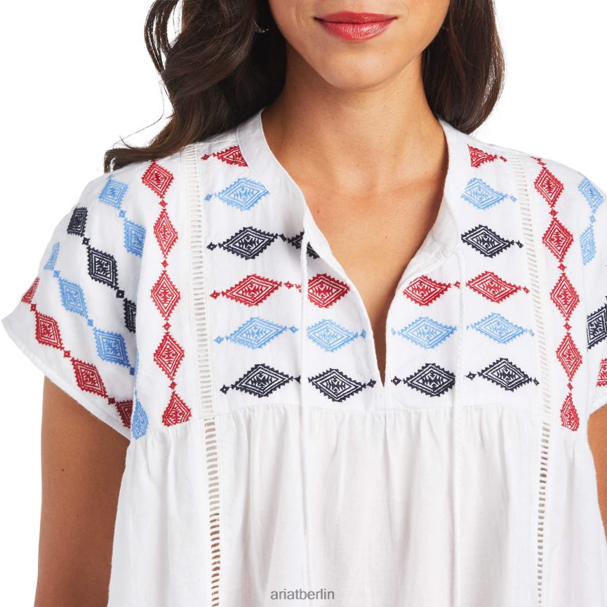 Ariat Billie Tunika Frauen P4JJPR2831 Weiß Spitzen