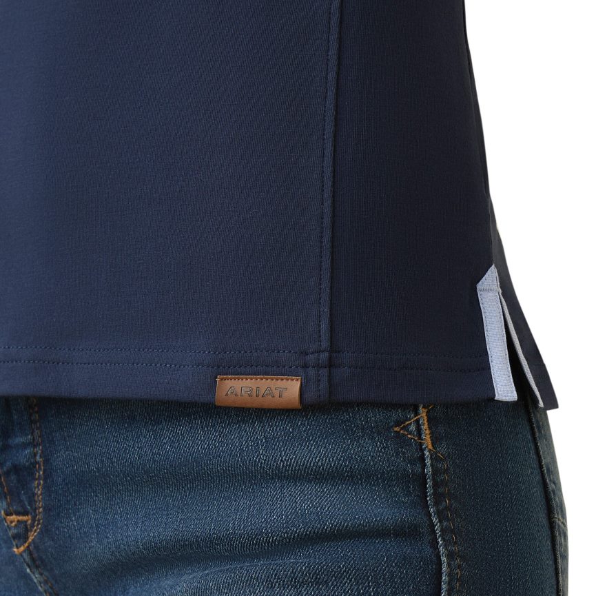 Ariat Cloverdale-Polo Frauen P4JJPR3248 Marine Spitzen