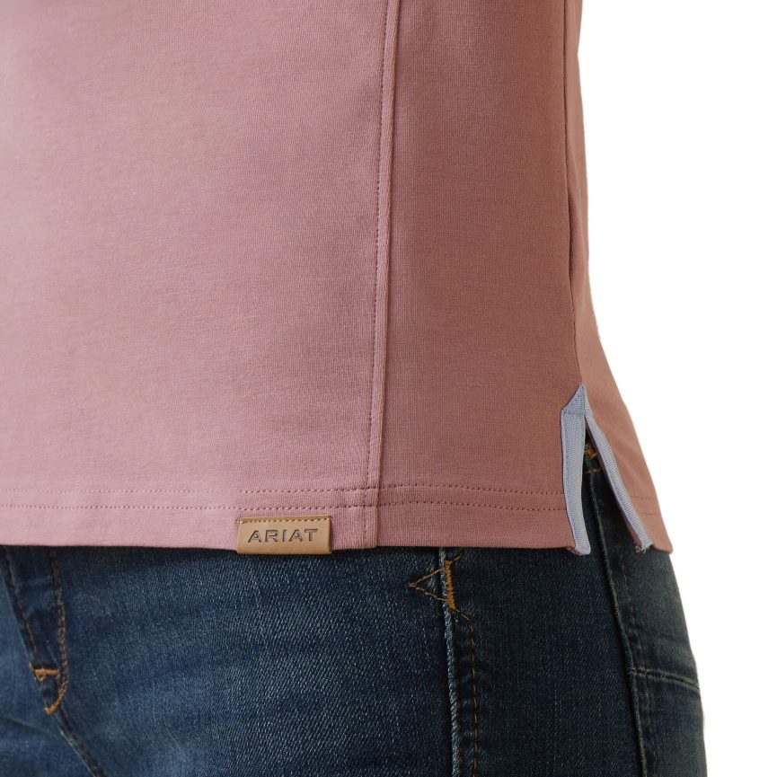 Ariat Cloverdale-Polo Frauen P4JJPR3254 Nostalgie stieg Spitzen