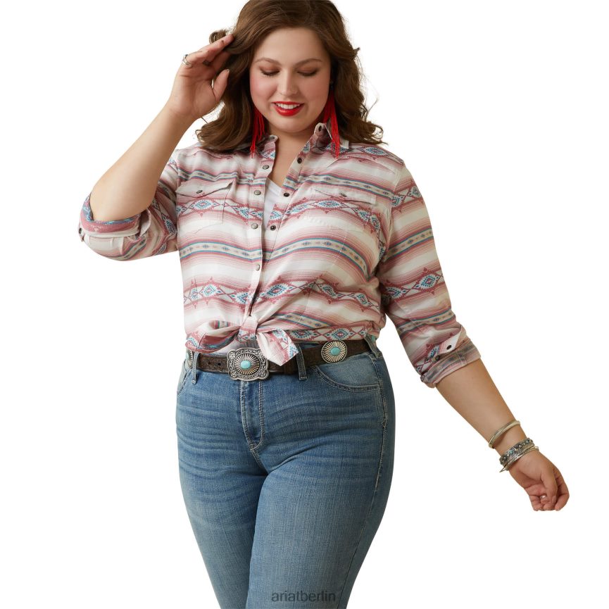 Ariat Echtes Kaycee-Hemd mit klassischer Passform Frauen P4JJPR3012 Kaycee jcd Spitzen
