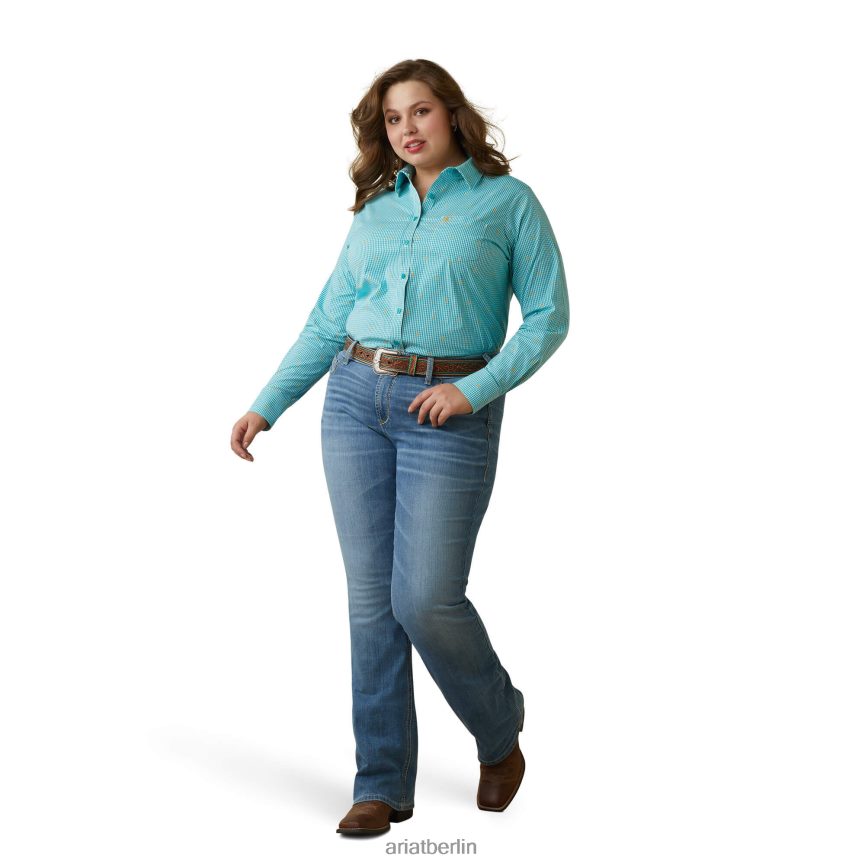 Ariat Knitterfreies Kirby-Stretchhemd Frauen P4JJPR2800 Susanna Check Spitzen