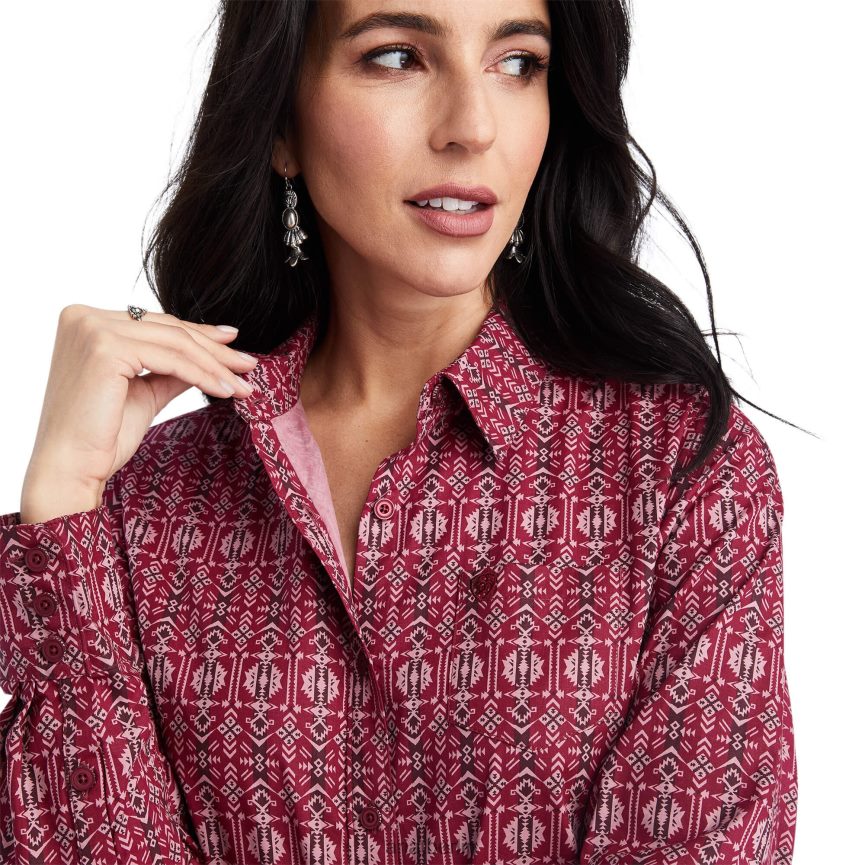 Ariat Knitterfreies Kirby-Stretchhemd Frauen P4JJPR2874 Alma Multi Spitzen