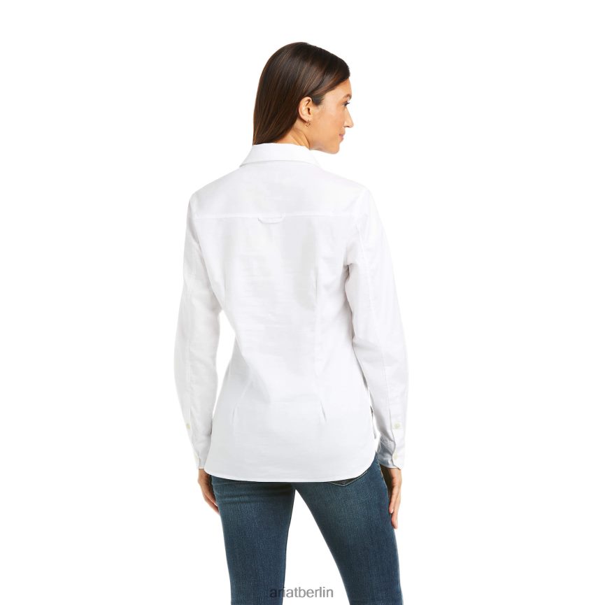 Ariat Loyola Popover-Shirt Frauen P4JJPR3267 Weiß Spitzen