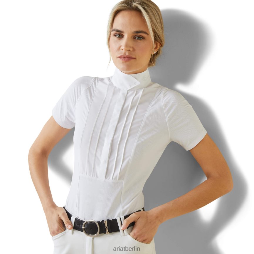 Ariat Luxuriöses Turniershirt Frauen P4JJPR3694 Weiß Spitzen