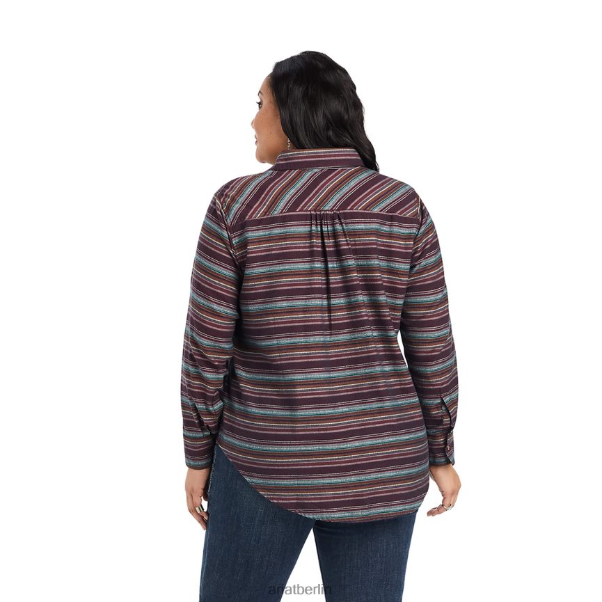 Ariat Popover-Shirt von Real Billie Jean Frauen P4JJPR2774 Straßenrandstreifen Spitzen