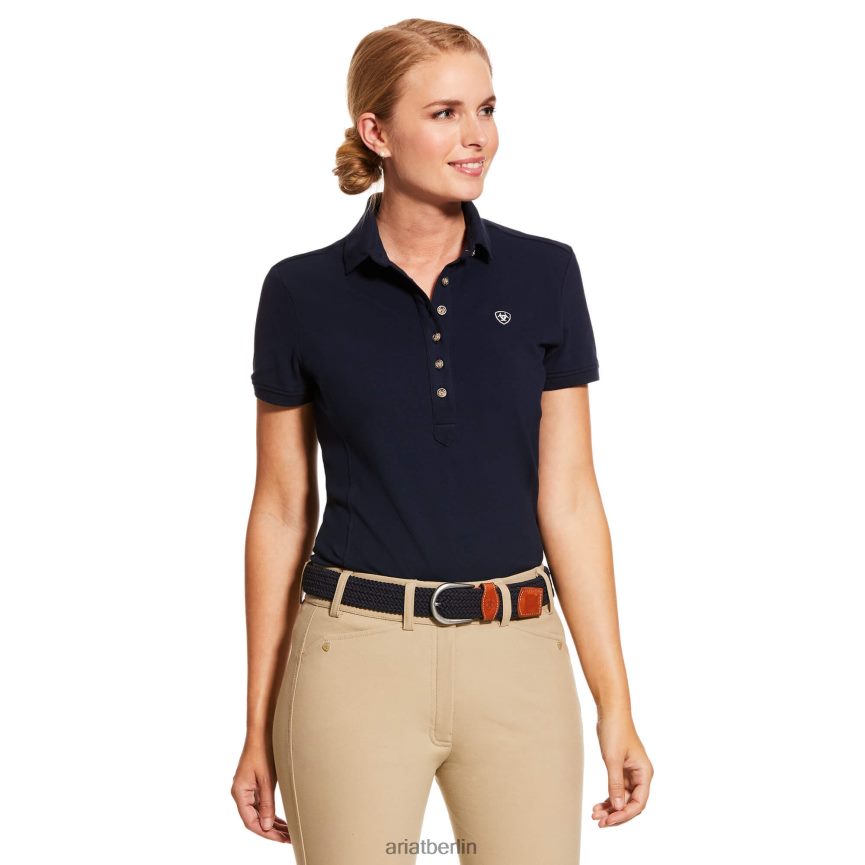Ariat Prix ​​2.0 Polo Frauen P4JJPR3082 Marine Spitzen