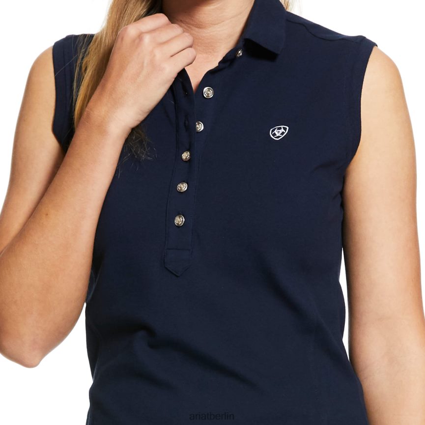 Ariat Prix ​​2.0 Polo Frauen P4JJPR3257 Marine Spitzen