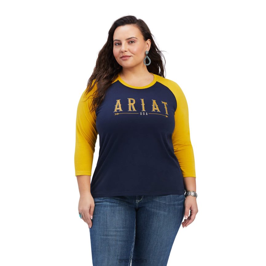 Ariat Real Arrow-Hemd mit klassischer Passform Frauen P4JJPR3219 Marinefinsternis Spitzen