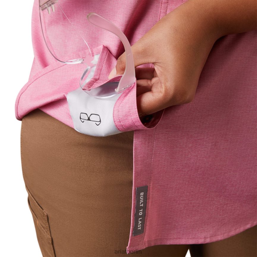 Ariat Robustes Venttek Durastretch-Arbeitshemd aus Bewehrungsstahl Frauen P4JJPR2939 Kirschjubiläum Spitzen