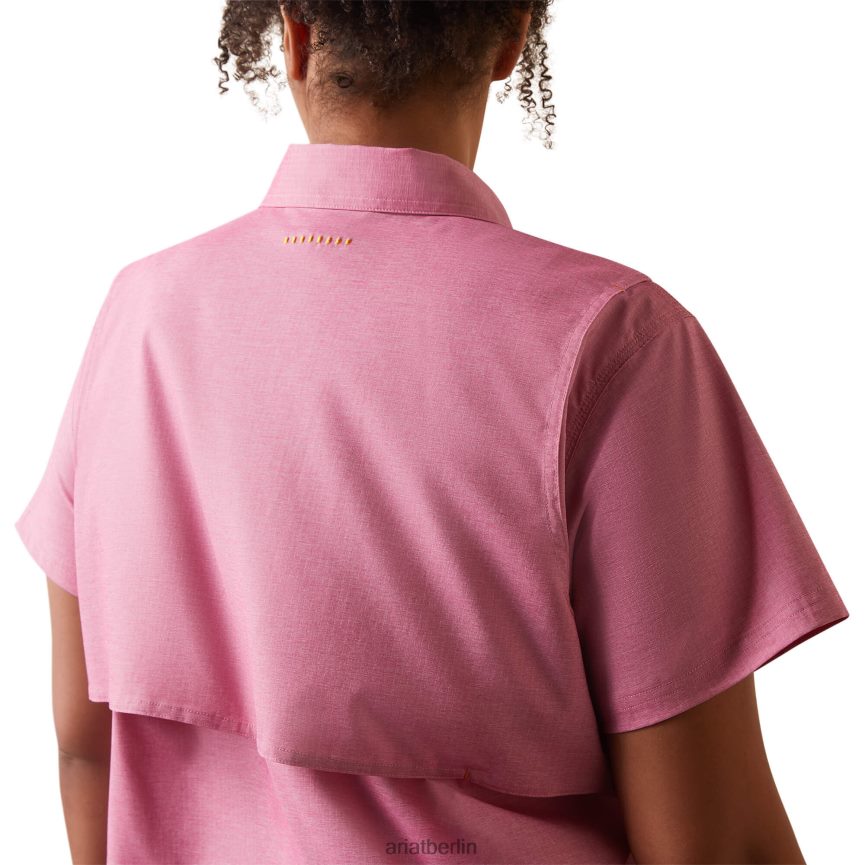 Ariat Robustes Venttek Durastretch-Arbeitshemd aus Bewehrungsstahl Frauen P4JJPR2939 Kirschjubiläum Spitzen