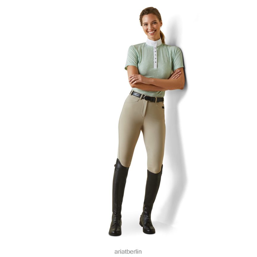 Ariat Showstopper-Turniershirt Frauen P4JJPR3653 Aquaschaum Spitzen