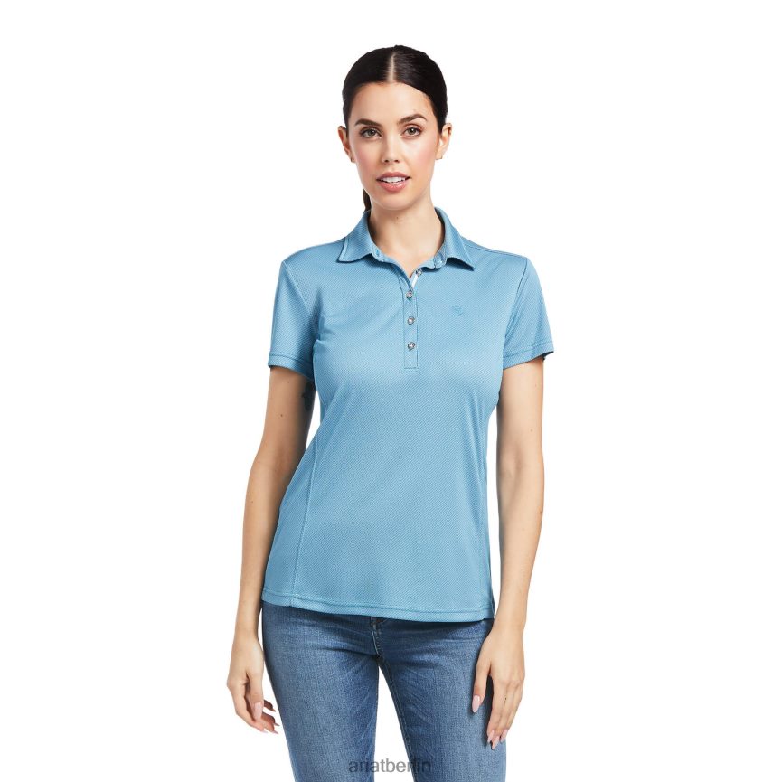 Ariat Talent-Polo Frauen P4JJPR3112 Sachsenblau Spitzen