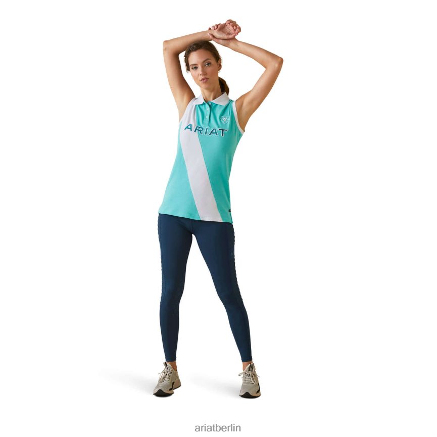 Ariat Taryn-Polo Frauen P4JJPR3293 Poolblau Spitzen