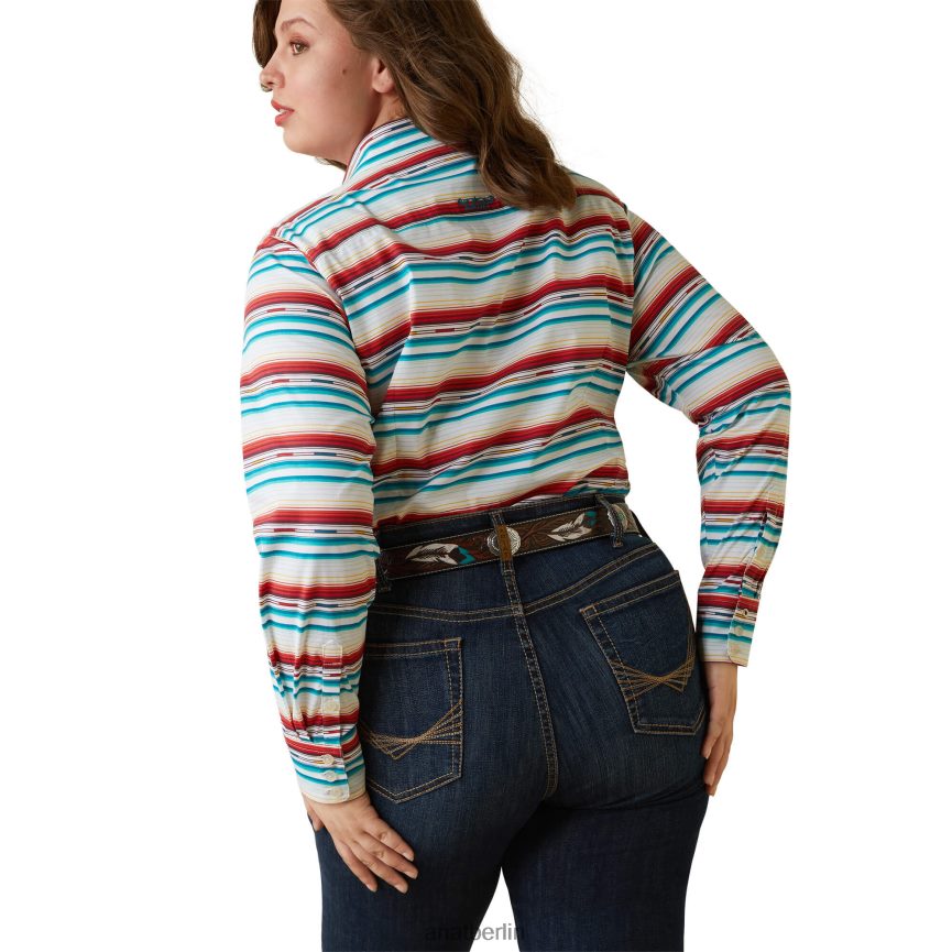 Ariat Team Kirby Stretch-Shirt Frauen P4JJPR2922 Rosa serape Spitzen