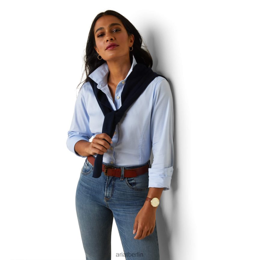 Ariat Tomales-Shirt Frauen P4JJPR3099 puderblau Spitzen