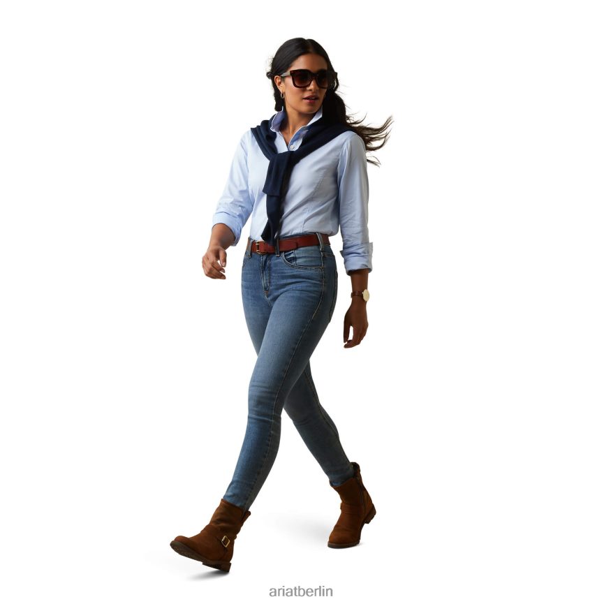 Ariat Tomales-Shirt Frauen P4JJPR3099 puderblau Spitzen