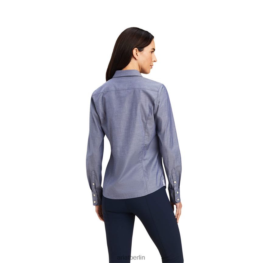 Ariat Tomales-Shirt Frauen P4JJPR3166 Marine punktgenau Spitzen