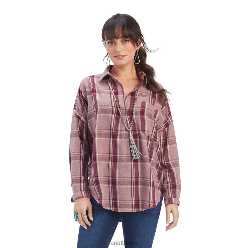 Ariat Wild-West-Tunika Frauen P4JJPR3235 Wild-West-Plaid Spitzen