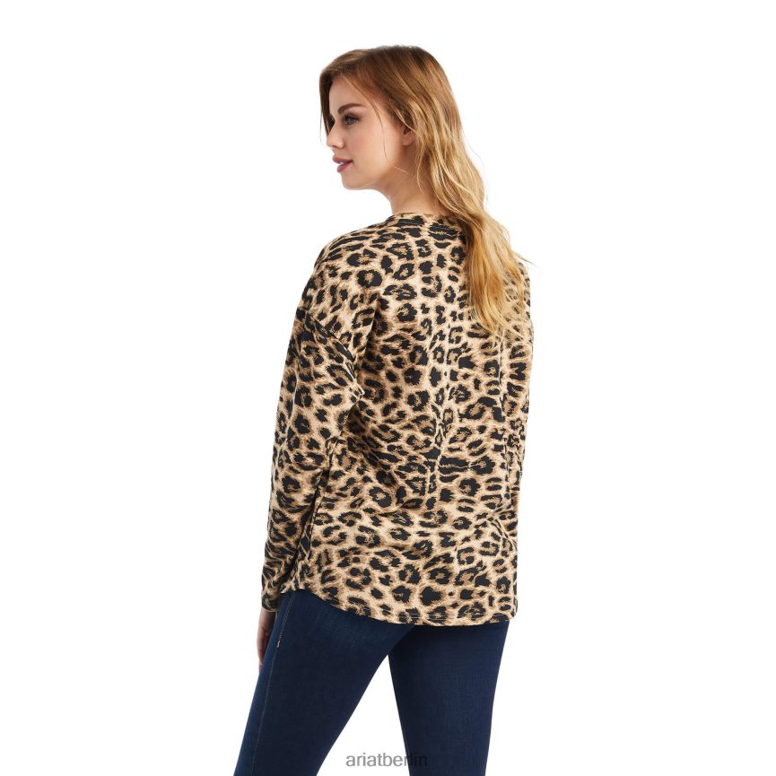 Ariat Wildleben-Shirt Frauen P4JJPR3081 Gepard Spitzen