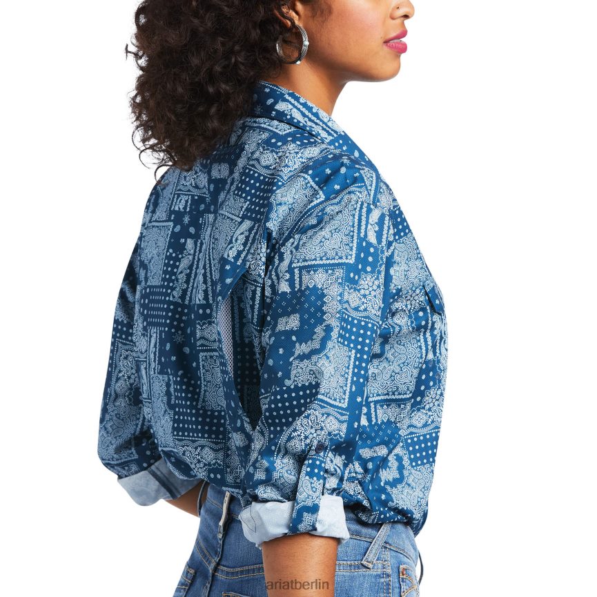 Ariat ausgehendes Venttek-Stretchhemd Frauen P4JJPR3063 Fliesen-Paisley Spitzen