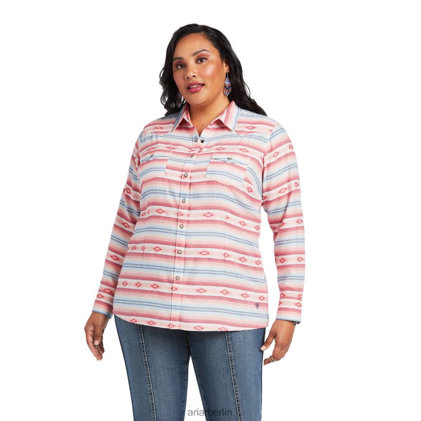 Ariat echtes Aquarell-Serape-Shirt Frauen P4JJPR3173 Aquarell-Serape-Jacquard Spitzen