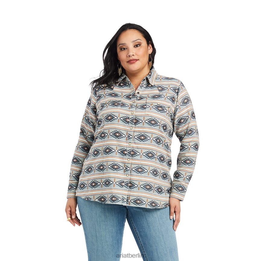Ariat echtes Creekside-Shirt Frauen P4JJPR2981 Creekside-Jacquard Spitzen