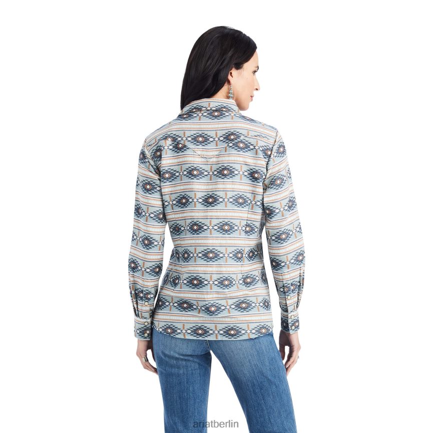 Ariat echtes Creekside-Shirt Frauen P4JJPR2981 Creekside-Jacquard Spitzen