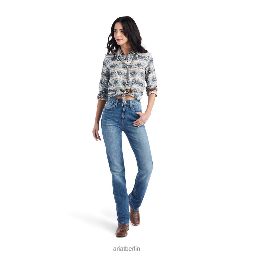 Ariat echtes Creekside-Shirt Frauen P4JJPR2981 Creekside-Jacquard Spitzen