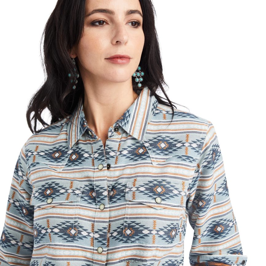 Ariat echtes Creekside-Shirt Frauen P4JJPR2981 Creekside-Jacquard Spitzen