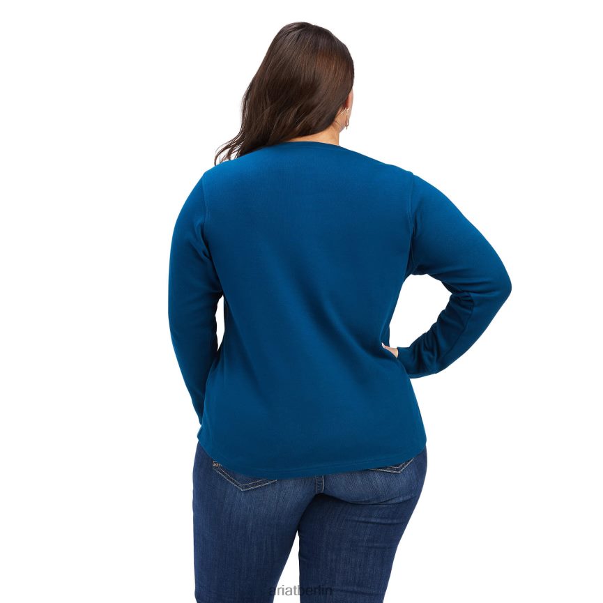 Ariat echtes Henley-Shirt Frauen P4JJPR2955 Hydra Spitzen