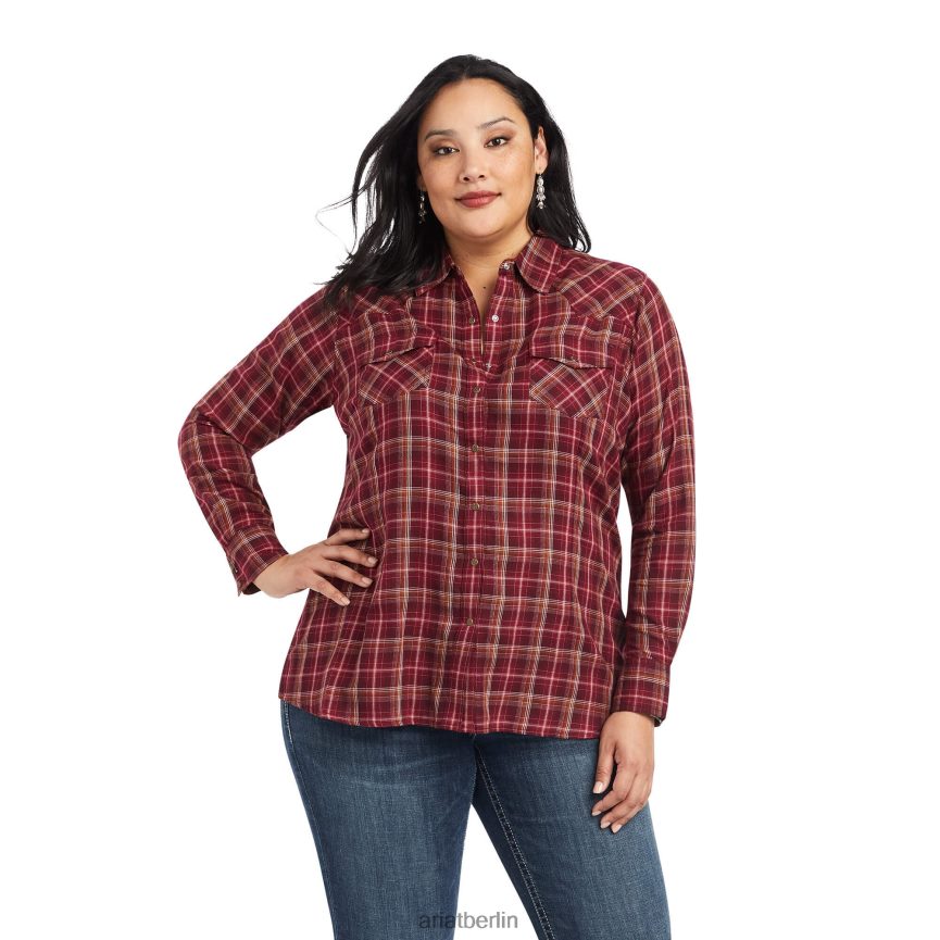 Ariat echtes Trailblaze-Shirt Frauen P4JJPR2845 bahnbrechendes Plaid Spitzen