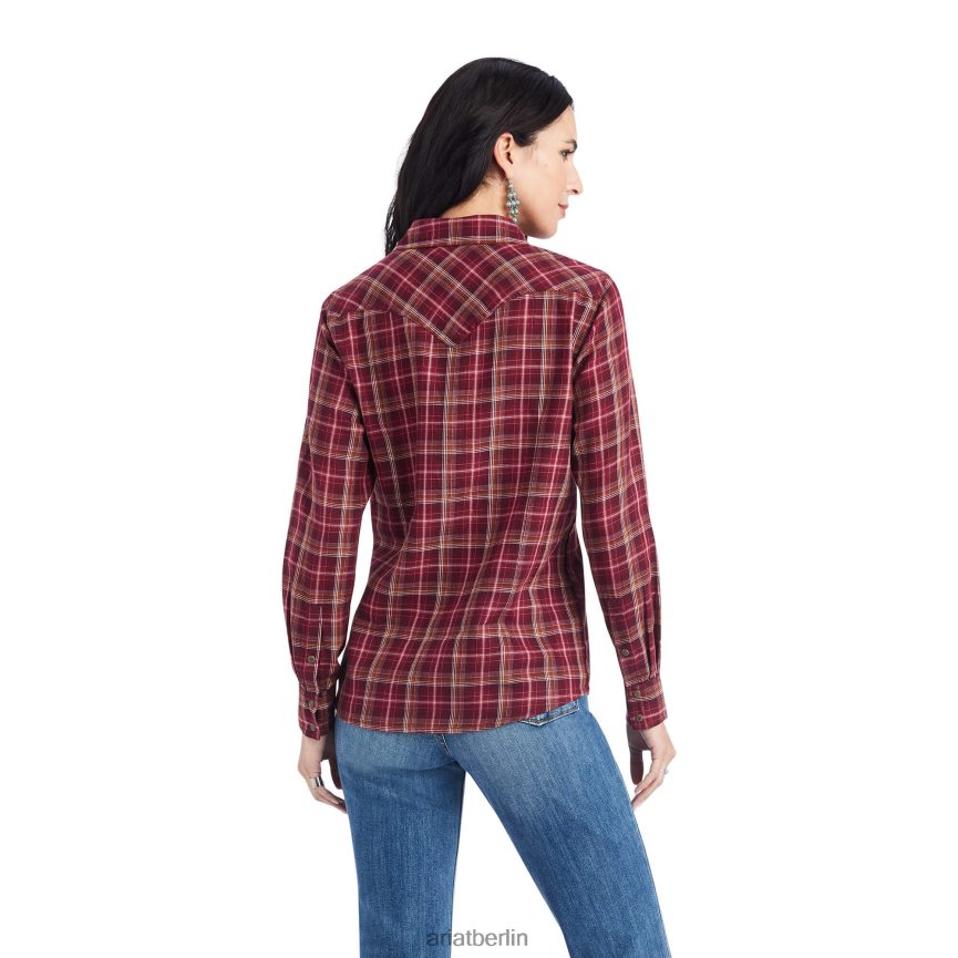 Ariat echtes Trailblaze-Shirt Frauen P4JJPR2845 bahnbrechendes Plaid Spitzen