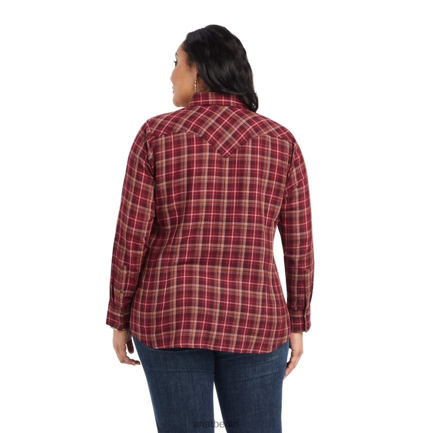 Ariat echtes Trailblaze-Shirt Frauen P4JJPR2845 bahnbrechendes Plaid Spitzen