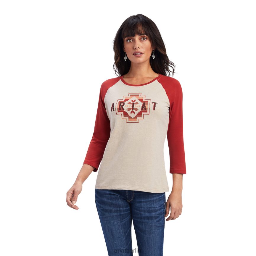 Ariat klassisches Hemd mit echtem Regenbogen Frauen P4JJPR3197 Haferflockenheide Spitzen