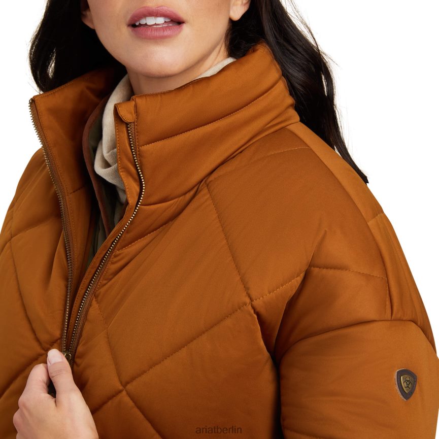 Ariat Adena isolierte Jacke Frauen P4JJPR3646 Kastanie Spitzen
