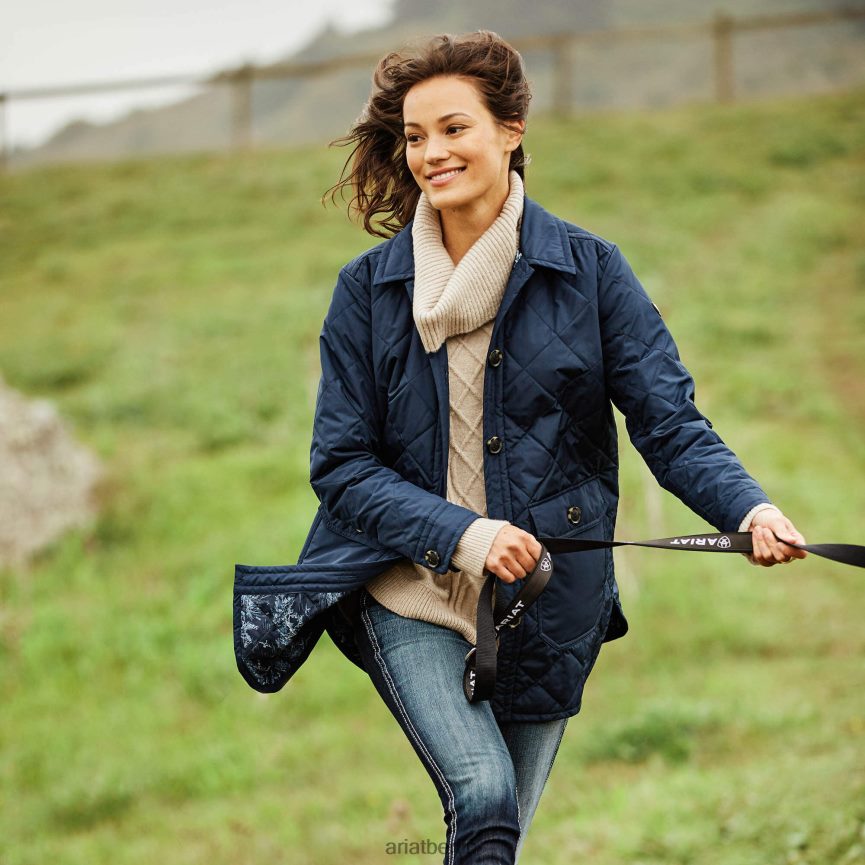 Ariat Belmont Hemdjacke Frauen P4JJPR3574 Marine Spitzen