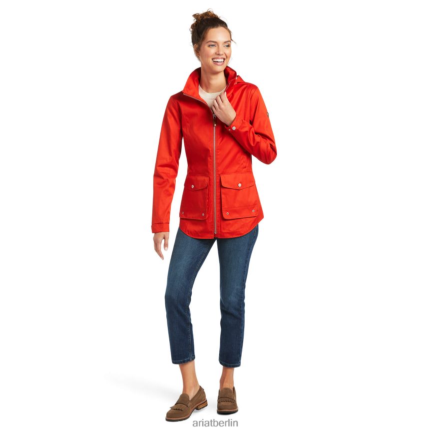 Ariat Frühlingsjacke Frauen P4JJPR3524 gebranntes Orange Spitzen