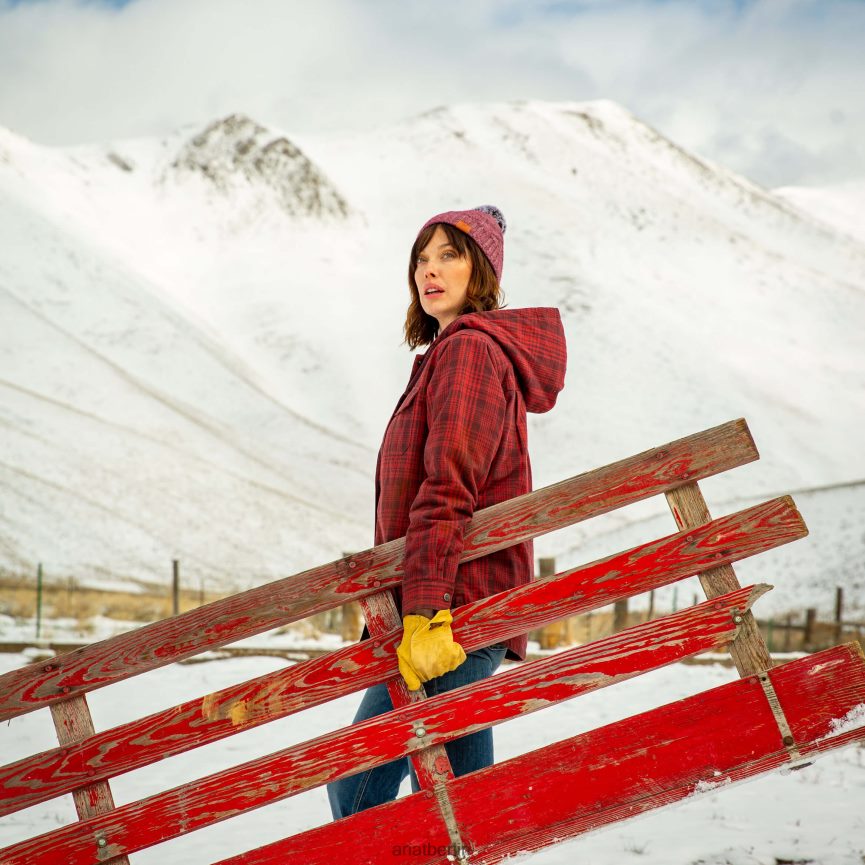 Ariat Hemdjacke aus Rebar-Flanell Frauen P4JJPR3425 Rosenholz Spitzen