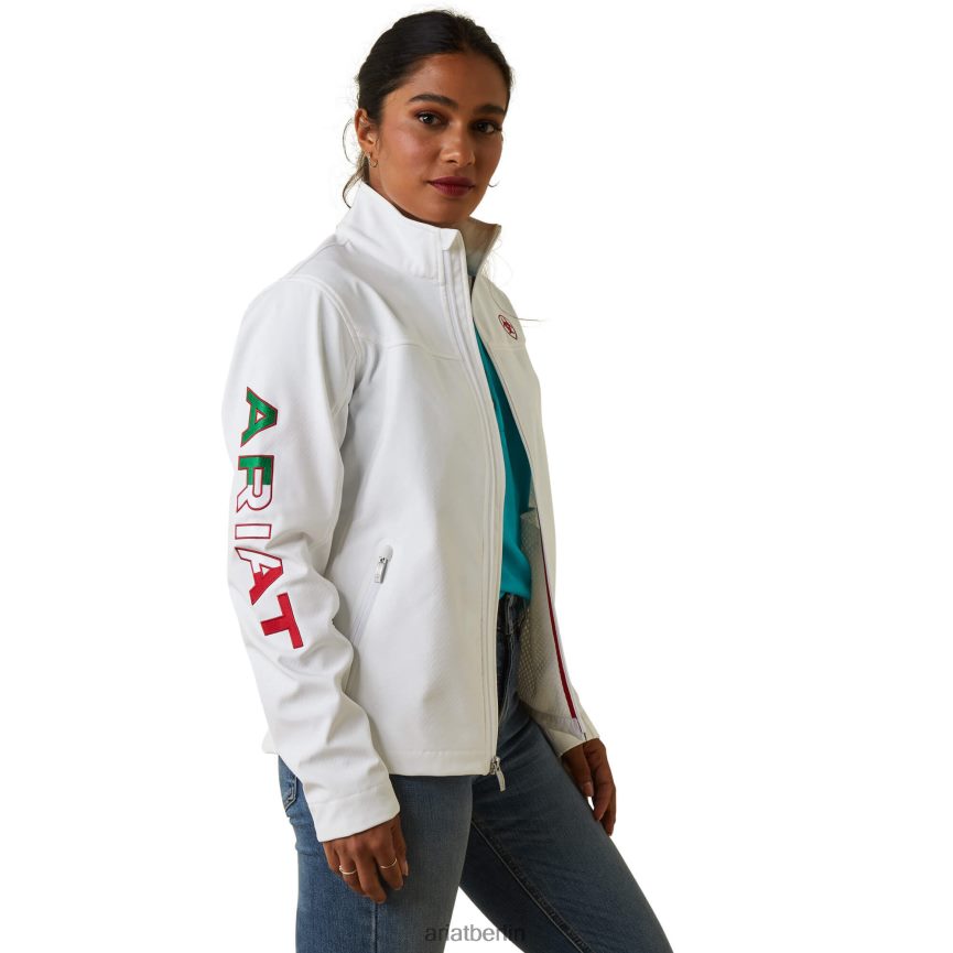 Ariat Klassische Team-Softshell-Mexico-Jacke Frauen P4JJPR3492 Weiß Spitzen